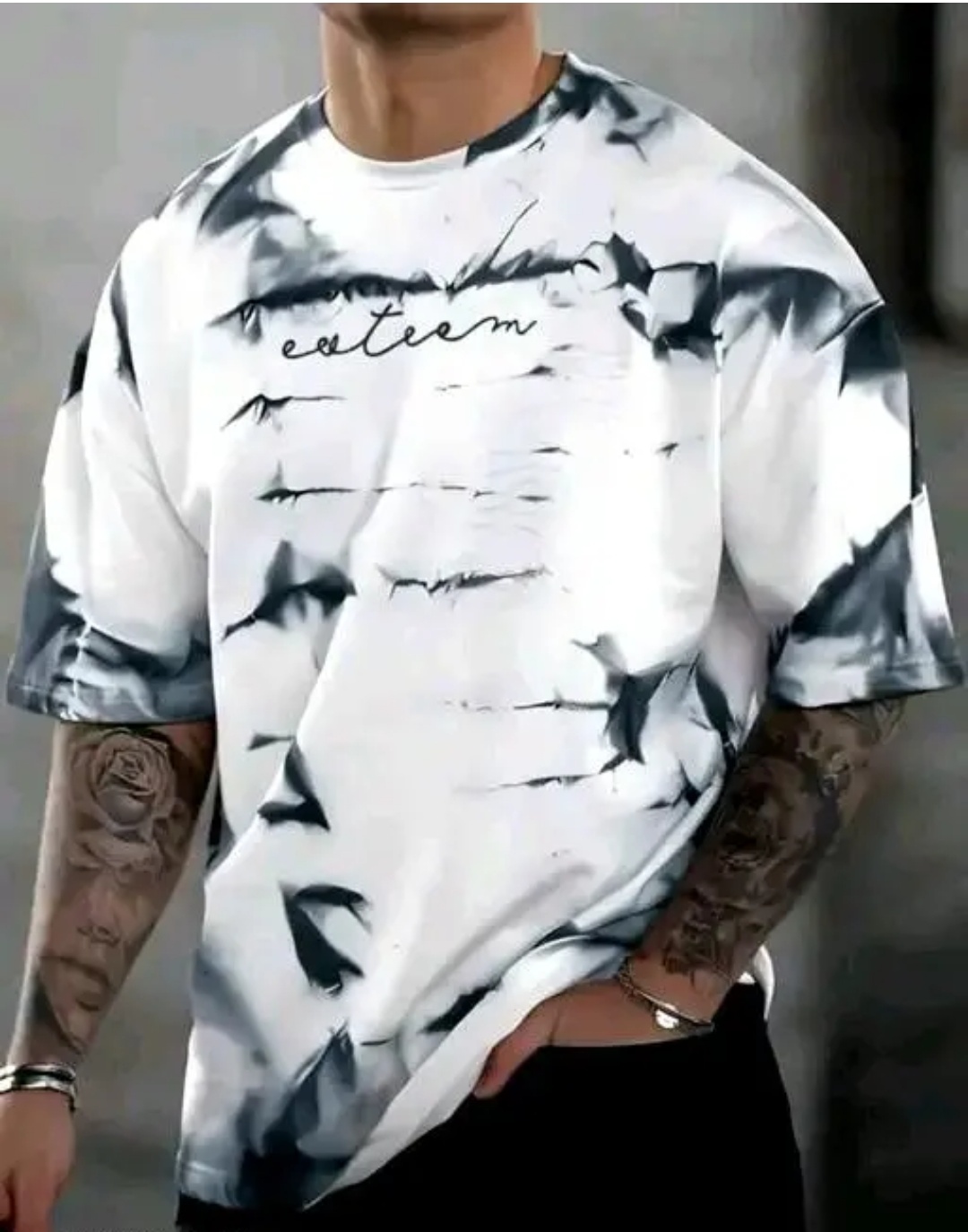 Oversize SummerWear Cotton Tshirt For Men Latest Print  Wishlisted